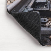 Spoorweg verdwijnt op afstand muismat (Hoek)