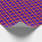 Spoorweg Violet Sinaasappel Minimal Pattern Cadeaupapier (Hoek)