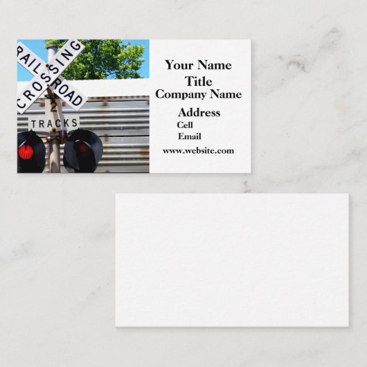 Spoorweg Visitekaartje (Voorkant / Achterkant)