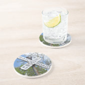 Spoorweg Zandsteen Onderzetter (Zijkant)