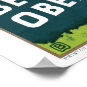 Spoorweg Zwitserland Montreux-Bernese Oberland Poster (Hoek)