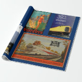  spoorwegAdverteren Cadeaupapier (Uitgerold)