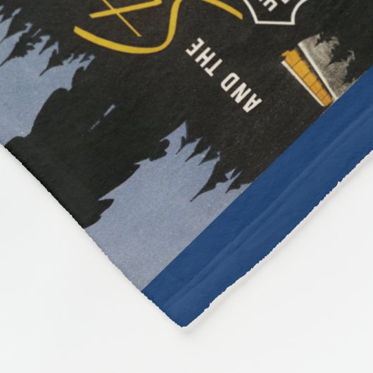  spoorwegAdverteren Fleece Deken (Hoek)