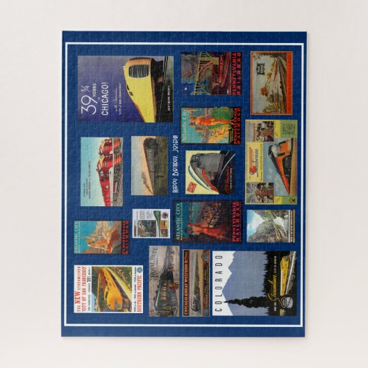  spoorwegAdverteren Legpuzzel (Verticaal)