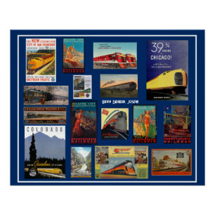  spoorwegAdverteren Perfect Poster