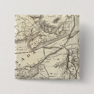 Spoorwegassen van het centrale Vermont-gebouw Vierkante Button 5,1 Cm
