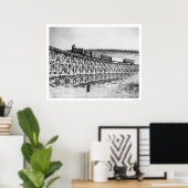 Spoorwegbrug Alaska 1916 Poster (Thuiskantoor)