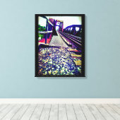 Spoorwegbrug Canvas Afdruk (Insitu (Houten vloer))