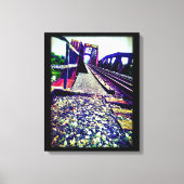 Spoorwegbrug Canvas Afdruk (Voorkant)