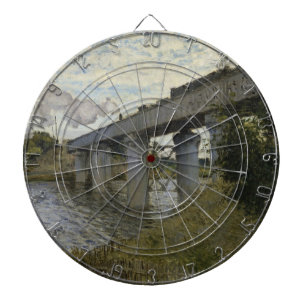 Spoorwegbrug in Argenteuil (Spoorweg) (van Monet) Dartbord