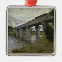 Spoorwegbrug in Argenteuil (Spoorweg) (van Monet)