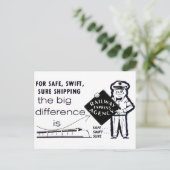 Spoorwegbureau 1959 Briefkaart (Staand voorkant)