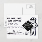 Spoorwegbureau 1959 Briefkaart (Voorkant / Achterkant)