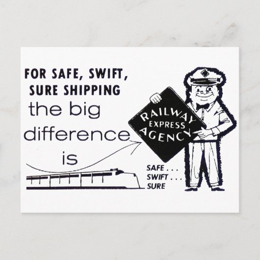 Spoorwegbureau 1959 Briefkaart (Voorkant)