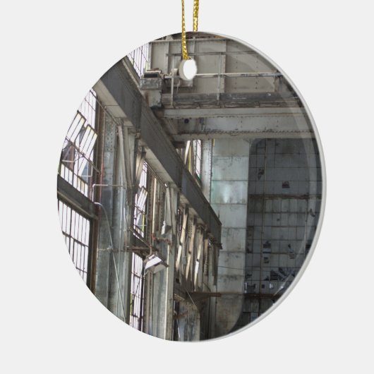 spoorwegemplacement keramisch ornament (Links)