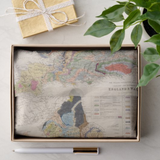 Spoorwegen in Engeland Tissuepapier (Geschenk)