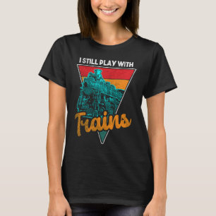 Spoorwegen Trein Model Spoorweg Fan Railfan Liefde T-shirt