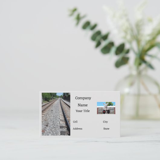Spoorwegen Visitekaartje (Staand voorkant)