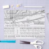  spoorwegenkaart Milwaukee Tissuepapier (Craft)