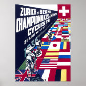 Spoorwegfietsen Zurich 1936 Poster (Voorkant)
