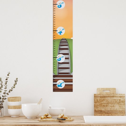 Spoorweggroeigrafiek Poster (Keuken)