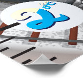 Spoorweggroeigrafiek Poster (Hoek)