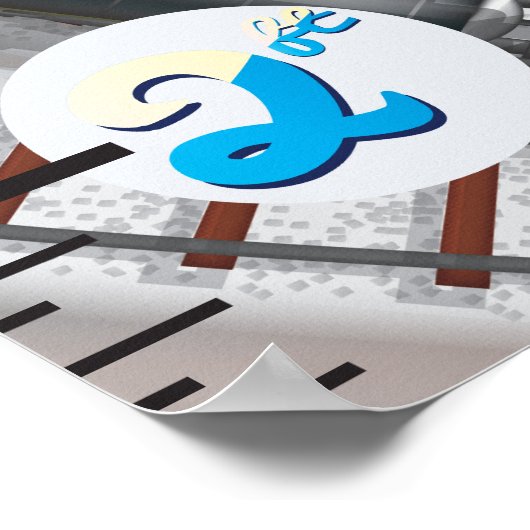 Spoorweggroeigrafiek Poster (Hoek)