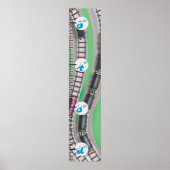 Spoorweggroeigrafiek Poster (Voorkant)