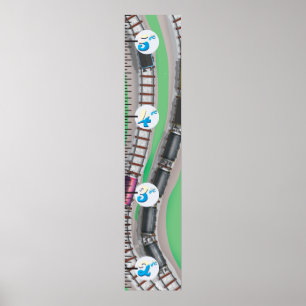 Spoorweggroeigrafiek Poster