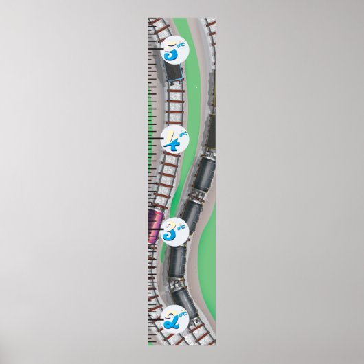 Spoorweggroeigrafiek Poster (Voorkant)