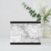 Spoorwegkaart 1903 van de Lehigh Valley Briefkaart (Staand voorkant)