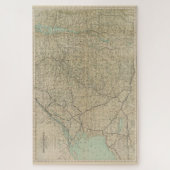 Spoorwegkaart  Adirondack Mountains (1895) Legpuzzel (Verticaal)