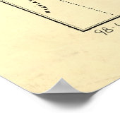 Spoorwegkaart New Jersey (1869) Poster (Hoek)