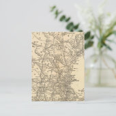 Spoorwegkaart Nieuwe Engelstalige staten Briefkaart (Staand voorkant)