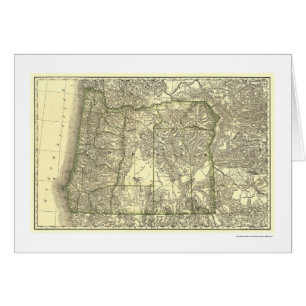 Spoorwegkaart Oregon 1876