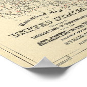 Spoorwegkaart US Poster (Hoek)