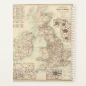 Spoorwegkaart van de Britse eilanden Planner (Achterkant)