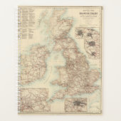 Spoorwegkaart van de Britse eilanden Planner (Voorkant)