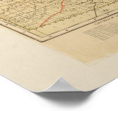  Spoorwegkaart van Kansas Poster (Hoek)