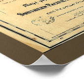 Spoorwegkaart Zuid-Stille Oceaan 1875 Poster (Hoek)