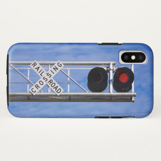 Spoorwegkruising Cantilever Flashers Case-Mate iPhone Case (Achterkant (horizontaal))