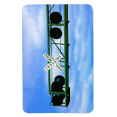 Spoorwegkruising Cantilever - Inverted Crossbuck Magneet (Verticaal)