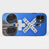 Spoorwegkruising met mechanische gal Case-Mate iPhone case (Achterkant (horizontaal))
