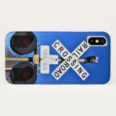 Spoorwegkruising met mechanische gal Case-Mate iPhone case (Achterkant (horizontaal))