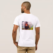 Spoorweglantaarn en trein t-shirt (Achterkant volledig)