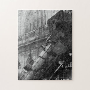 Spoorwegontsporing op station Montparnasse - 1895 Legpuzzel