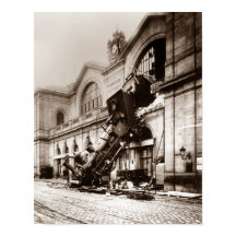 Spoorwegontsporing op station Montparnasse - 1895