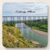 Spoorwegpictogram Alberta Bier Onderzetter (Voorkant)