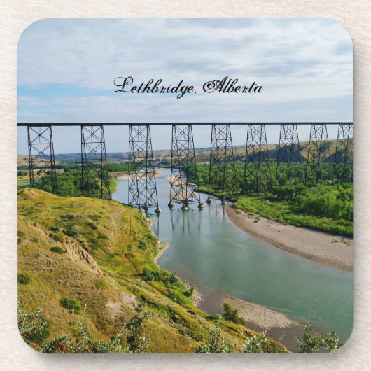 Spoorwegpictogram Alberta Bier Onderzetter (Voorkant)