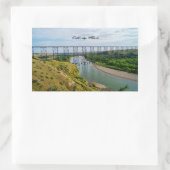 Spoorwegpictogram Lethbridge Rechthoekige Sticker (Tas)